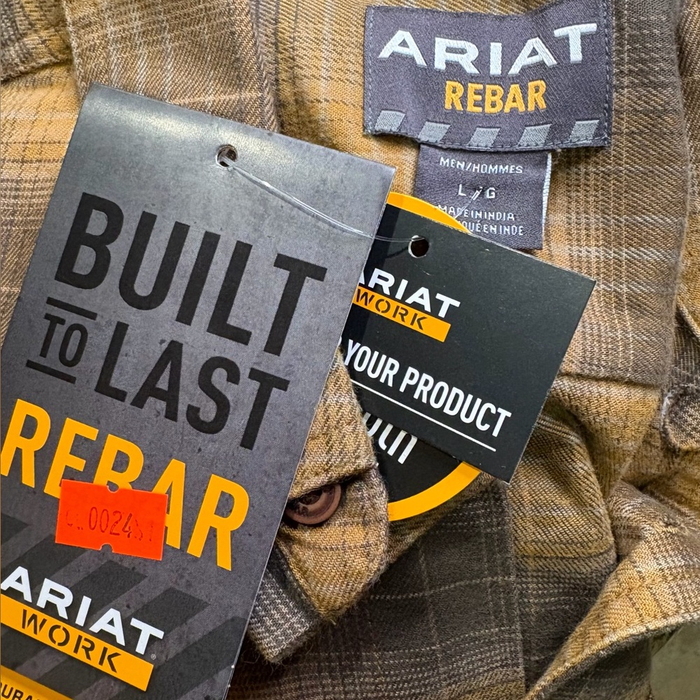 ARIAT Rebar Flannel DuraStretch Work Shirt - Picture 5 of 9